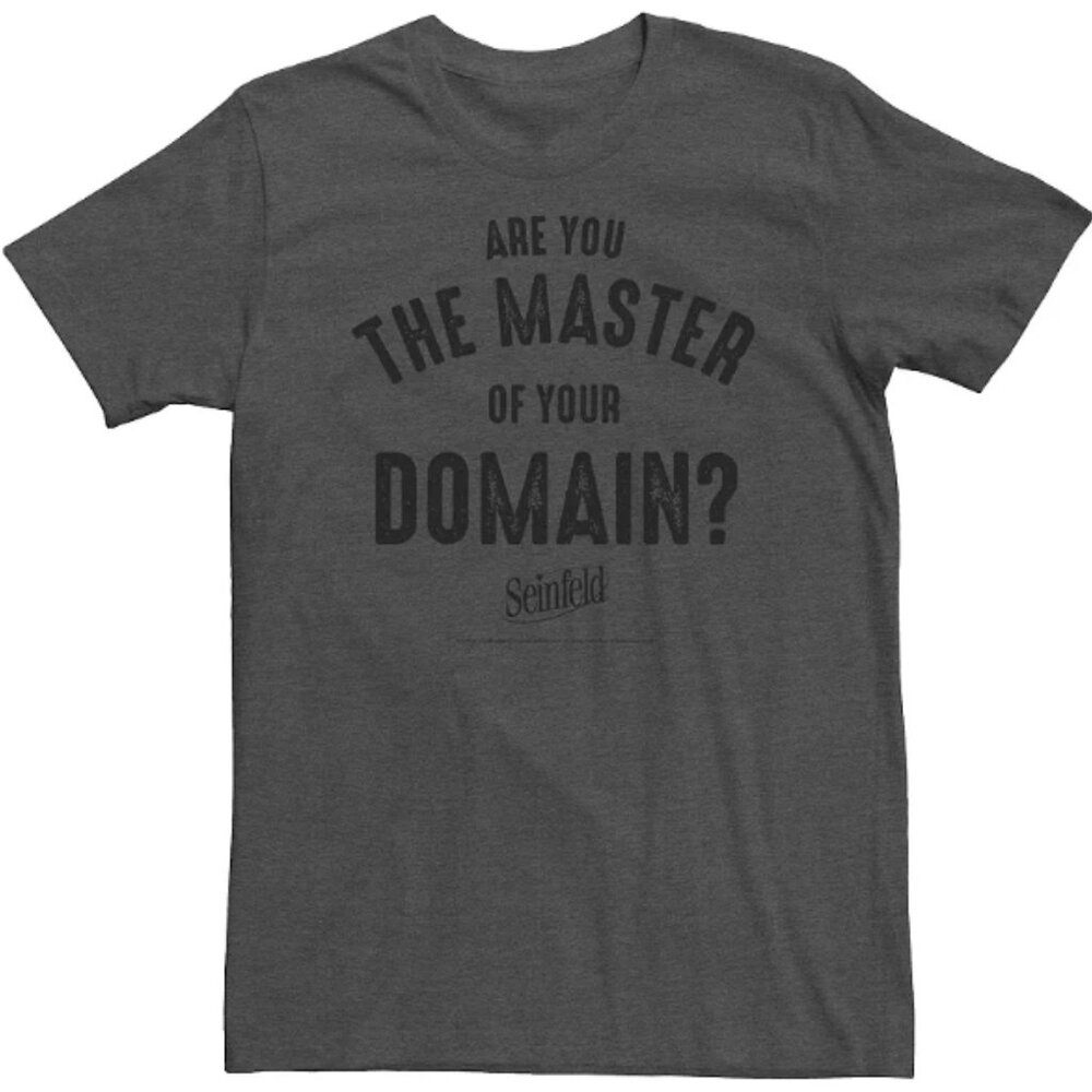 Big & Tall Seinfeld "Are You The Master Of Your Domain?" Tee - Large Tall